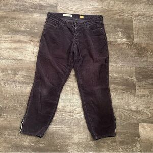 Pilcro Gray Corduroys with Zippers at‎ Ankles